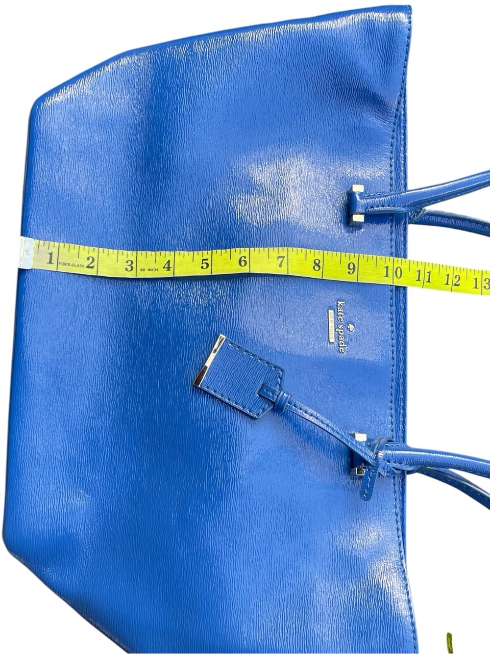 kate spade Blue Patent Leather Tote - Picture 12 of 13
